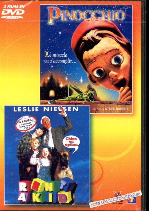DVD DE PINOCCHIO   RENT-A-KID - EXEMPLAIRE SOUS BLISTER