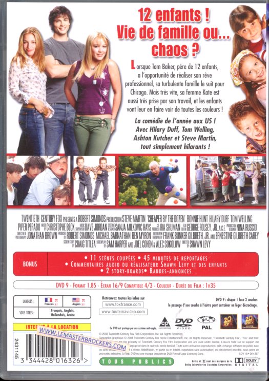 FILM DVD TREIZE A LA DOUZAINE