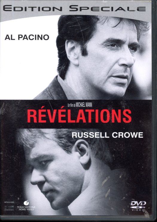FILM DVD REVELATIONS - AL PACINO - RUSSEL CROWE