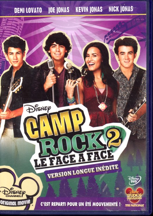 DISNEY DVD CAMP ROCK 2 EN VERSION LONGUE INEDITE