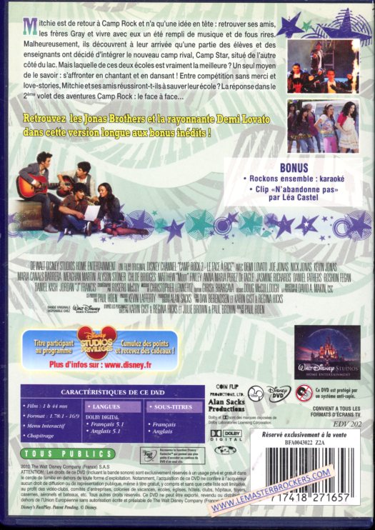 DISNEY DVD CAMP ROCK 2 - 8717418271657