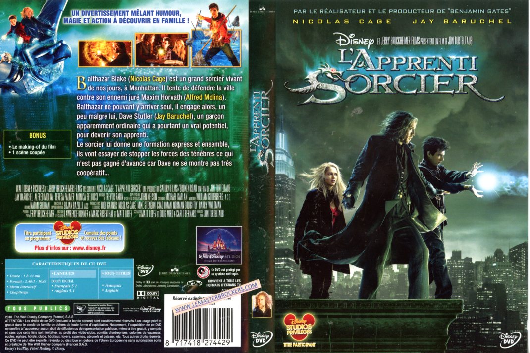DISNEY DVD L APPRENTIE SORCIER