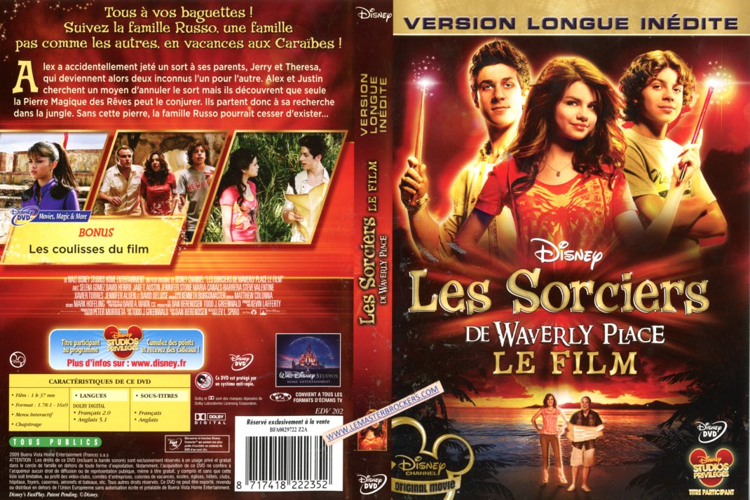 DISNEY DVD LES SORCIERS DE WAVERLY PLACE