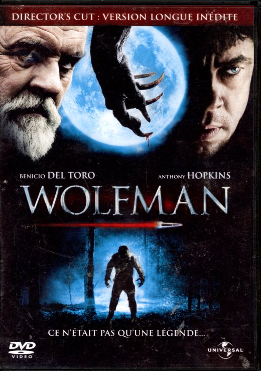 FILM DVD WOLFMAN DIRECTORS CUT VERSION LONGUE INEDITE