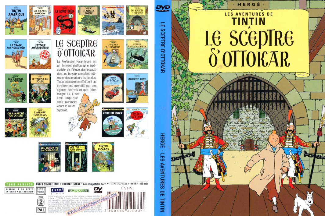 DVD LES AVENTURES DE TINTIN LE SCEPTRE DOTTOKAR