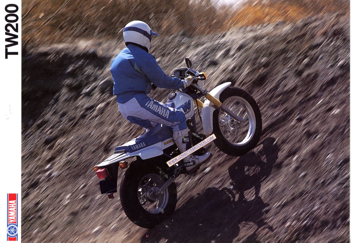 BROCHURE YAMAHA TW 200 TRAILWAY TW200 1989