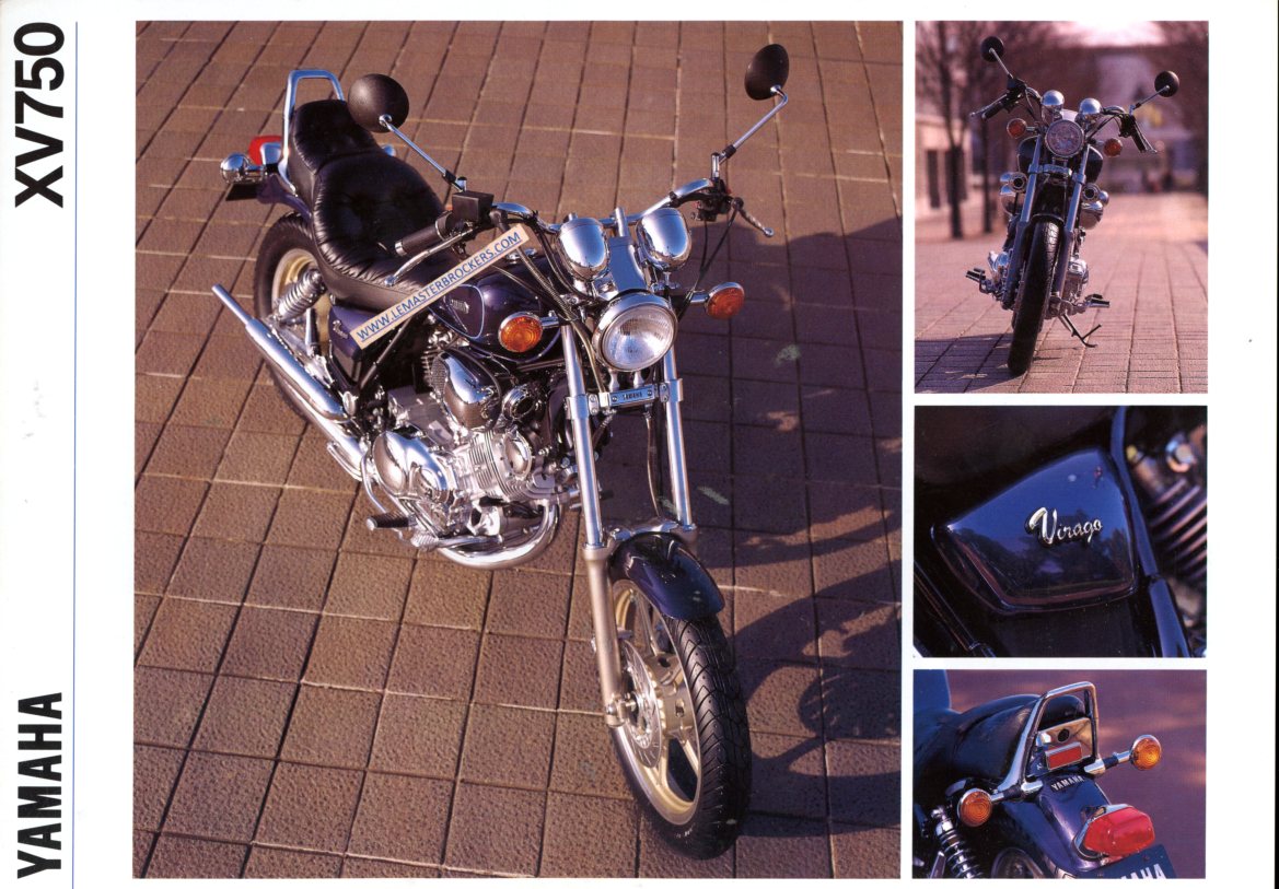 BROCHURE YAMAHA XV 750 VIRAGO XV750 1992