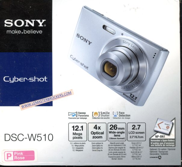 SONY CYBERSHOT DSC-W510 ROSE