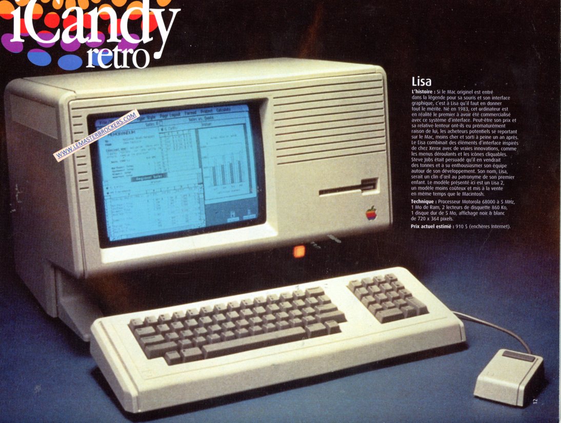 PUBLICITE ICANDY RETRO MAC LISA - ADVERTISING 2005