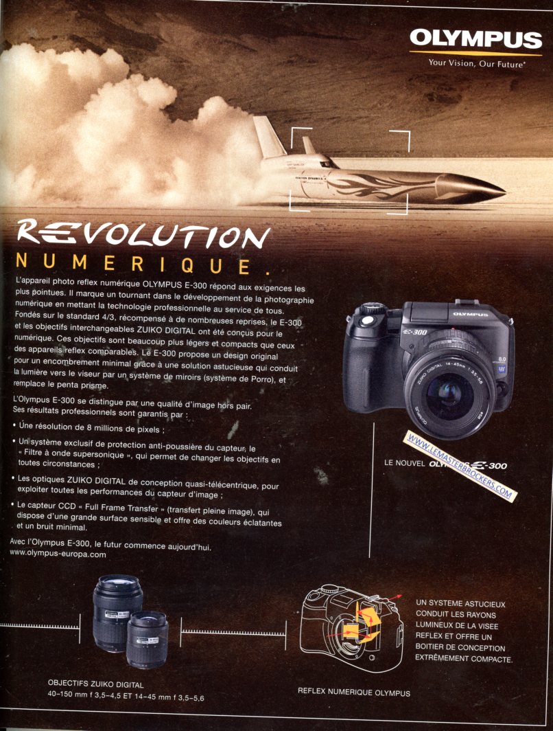 PUBLICITE OLYMPUS E 300 - ADVERTISING 2005