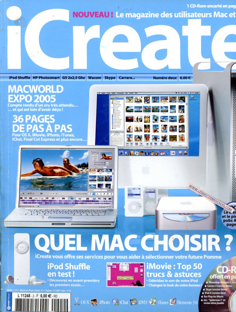 MAGAZINE ICREATE ANCIEN NUMERO 2 DE 2005