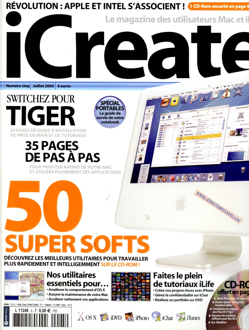 MAGAZINE ICREATE ANCIEN NUMERO 5 DE 2005