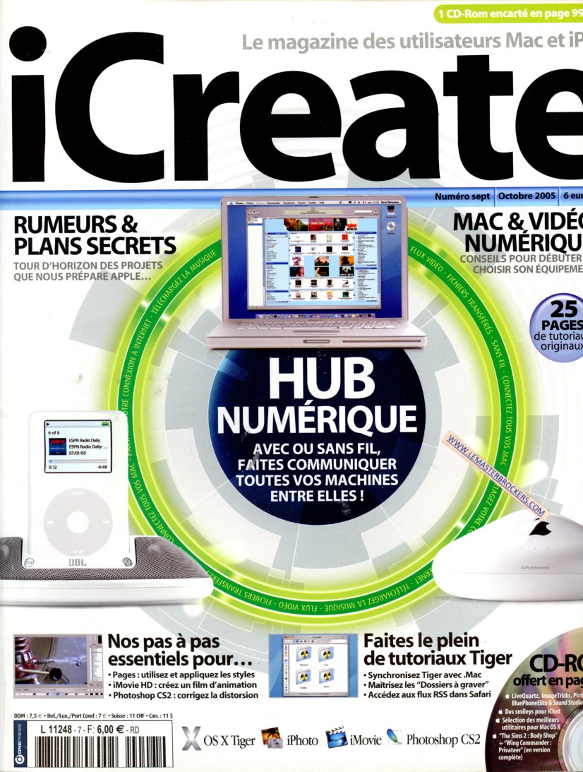 MAGAZINE ICREATE ANCIEN NUMERO 7 DE 2005