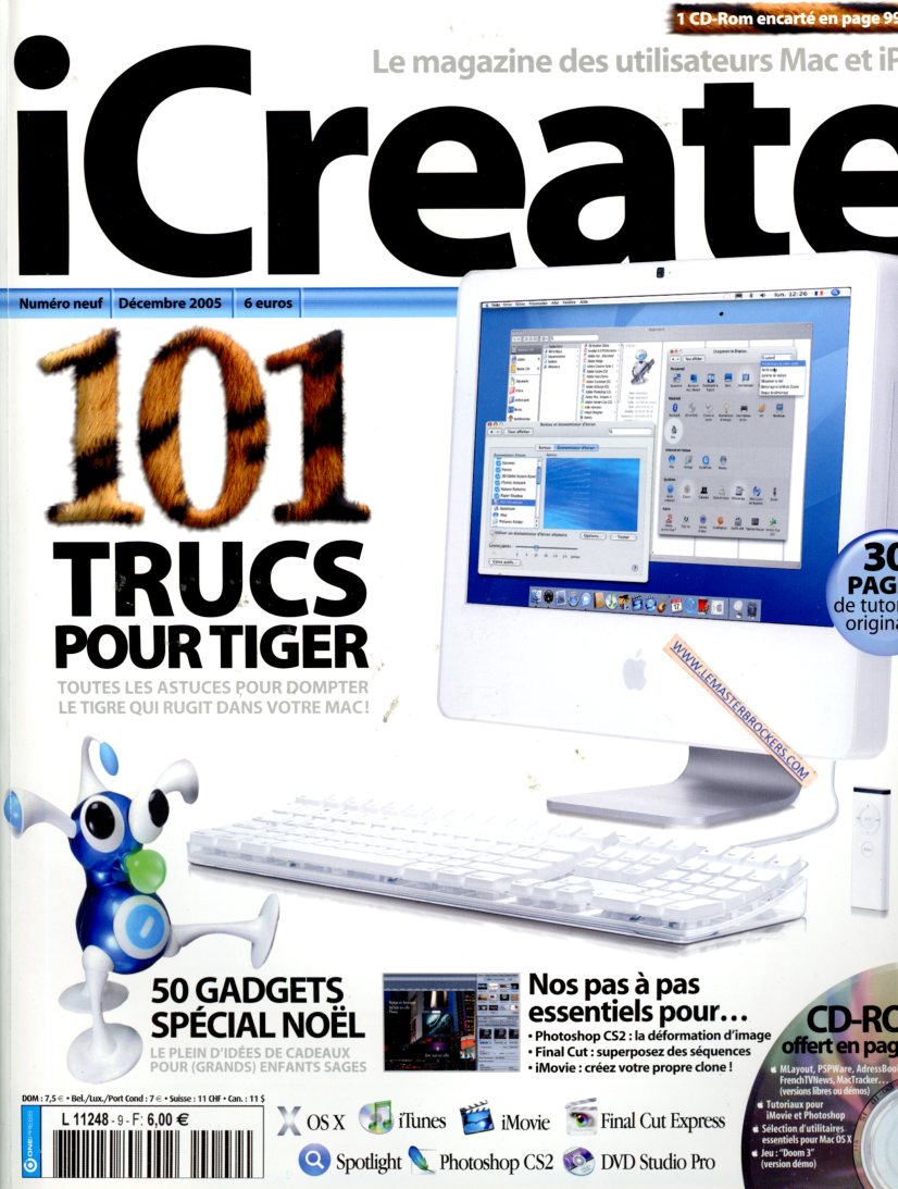 MAGAZINE ICREATE ANCIEN NUMERO 9 DE 2005