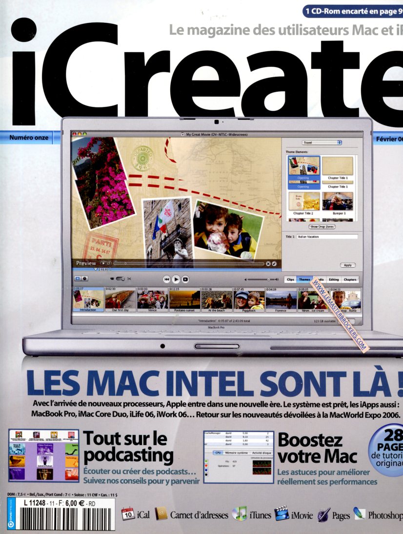 MAGAZINE ICREATE ANCIEN NUMERO 11 DE 2006