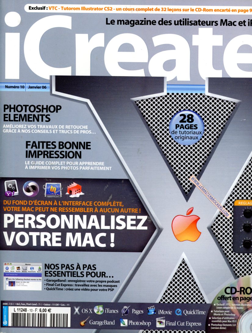 MAGAZINE ICREATE ANCIEN NUMERO 10