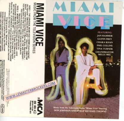 CASSETTE AUDIO MIAMI VICE - K7 DE 1985