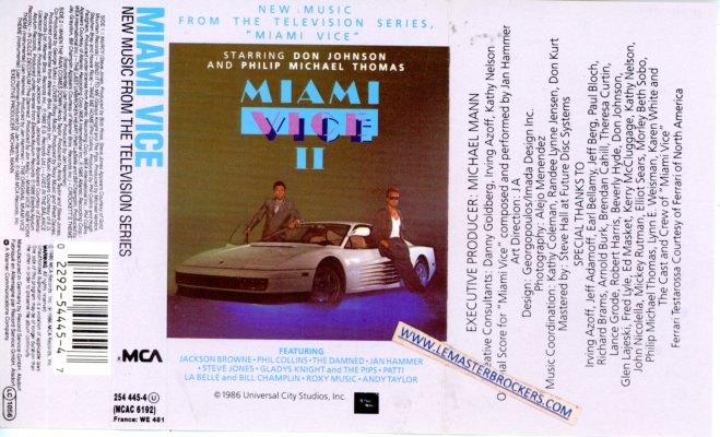 CASSETTE AUDIO MIAMI VICE II - K7 DE 1986