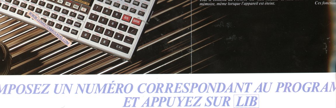 brochure CASIO FX-850 P