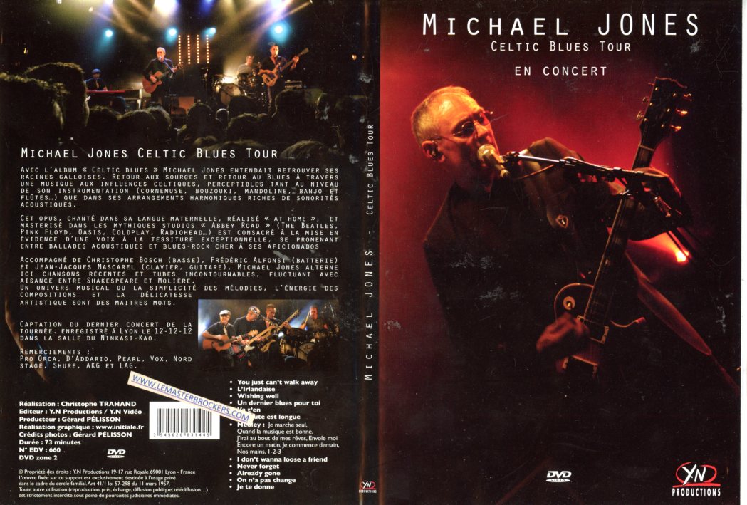 MICHAEL JONES CELTIC BLUES TOUR DVD CONCERT 3545020031445