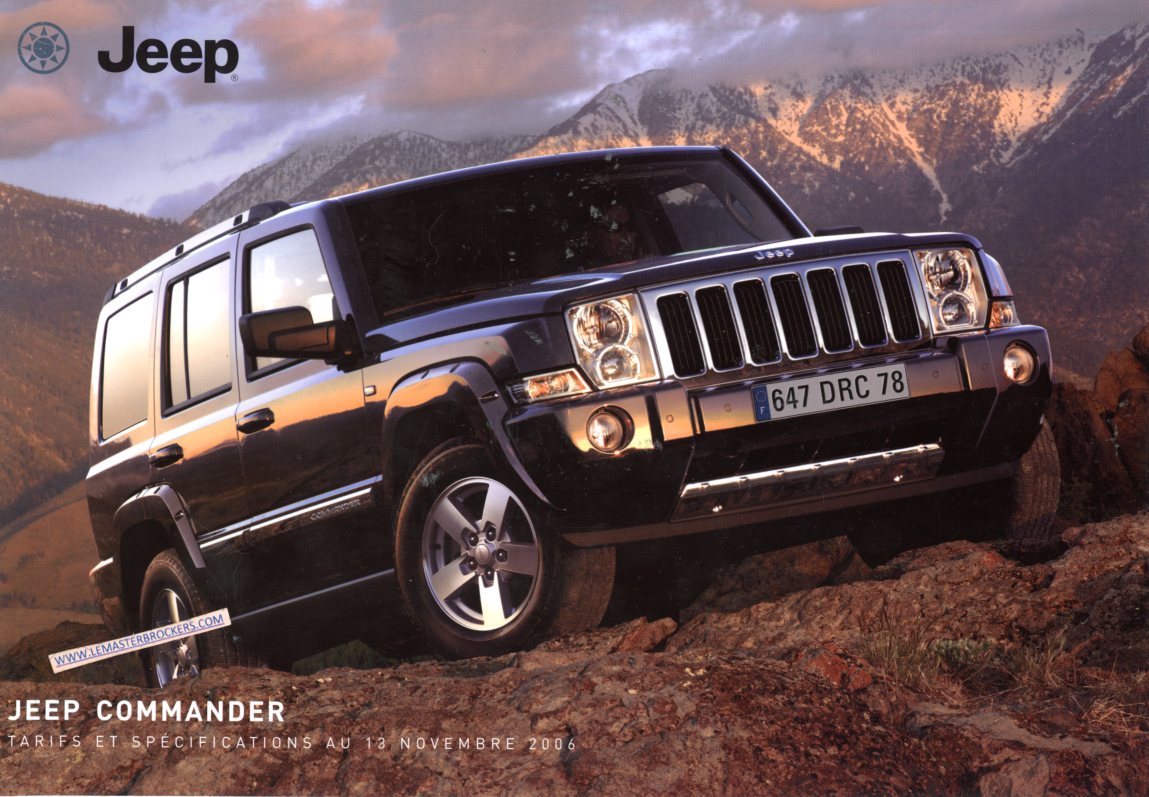 BROCHURE TARIFS JEEP COMMANDER 2006