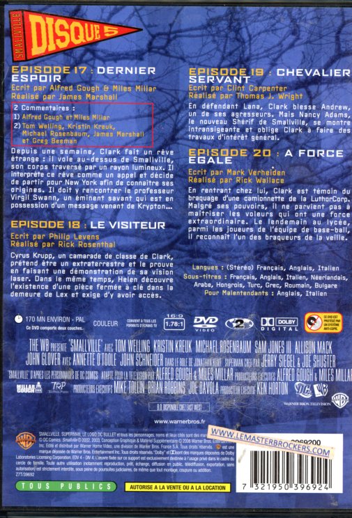 7321950396924 DVD SMALLVILLE SERIE TV