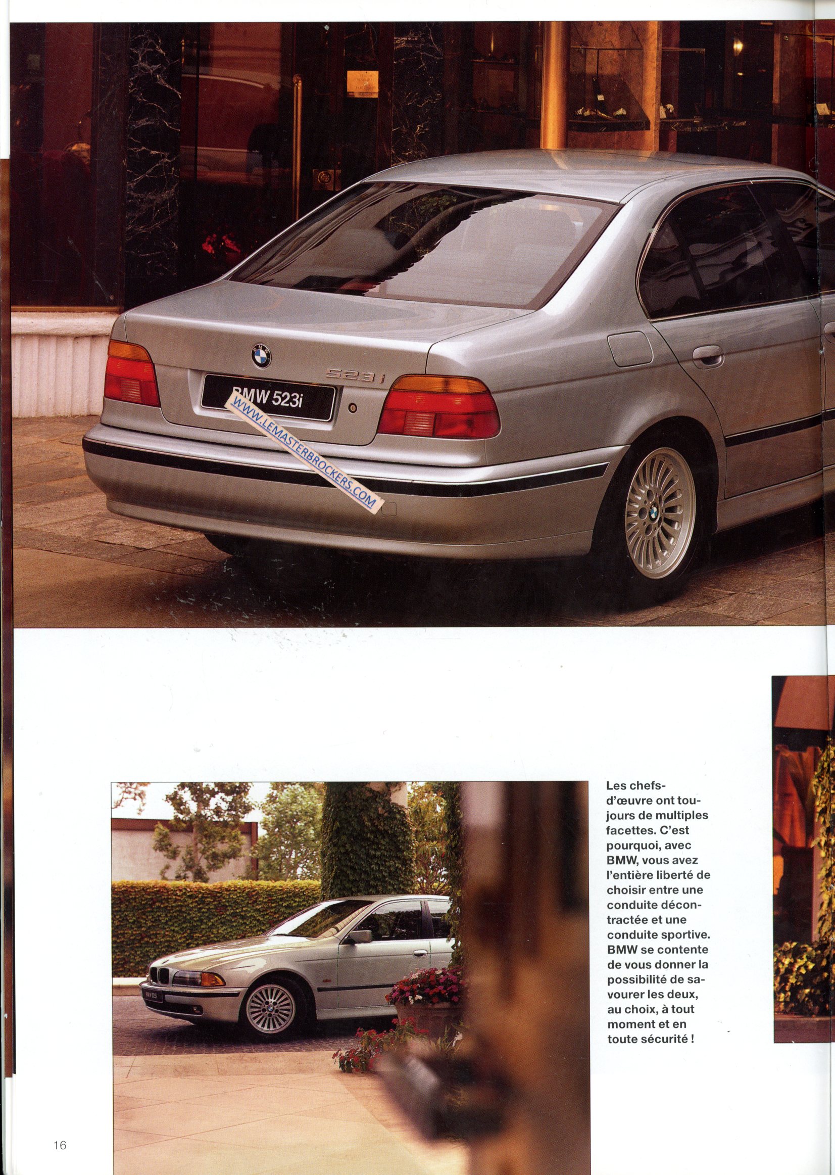 BROCHURE BMW 520i 523i 528i 525TDS 1995
