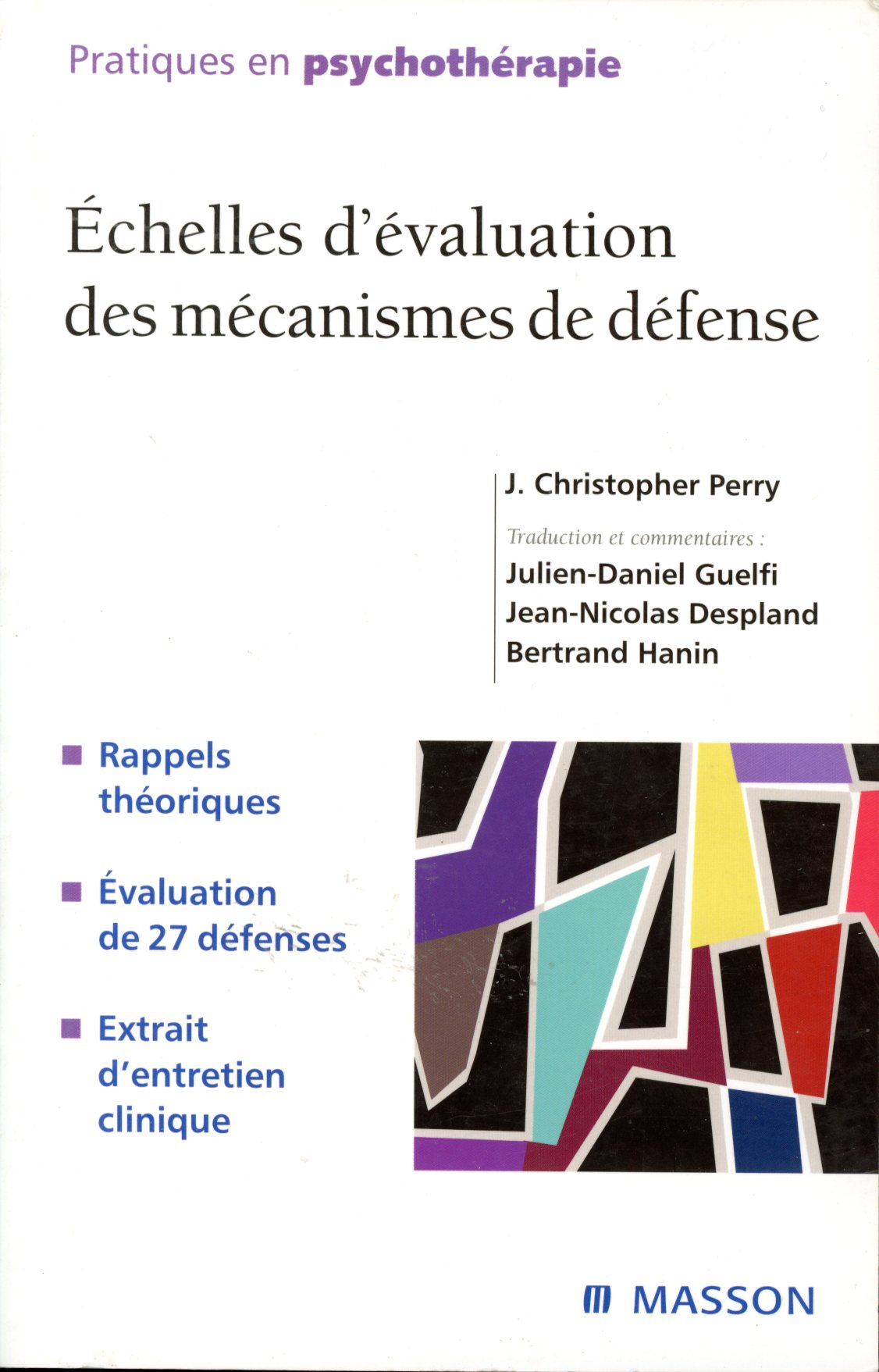 ECHELLE DEVALUATION DES MECANISMES DE DEFENSE