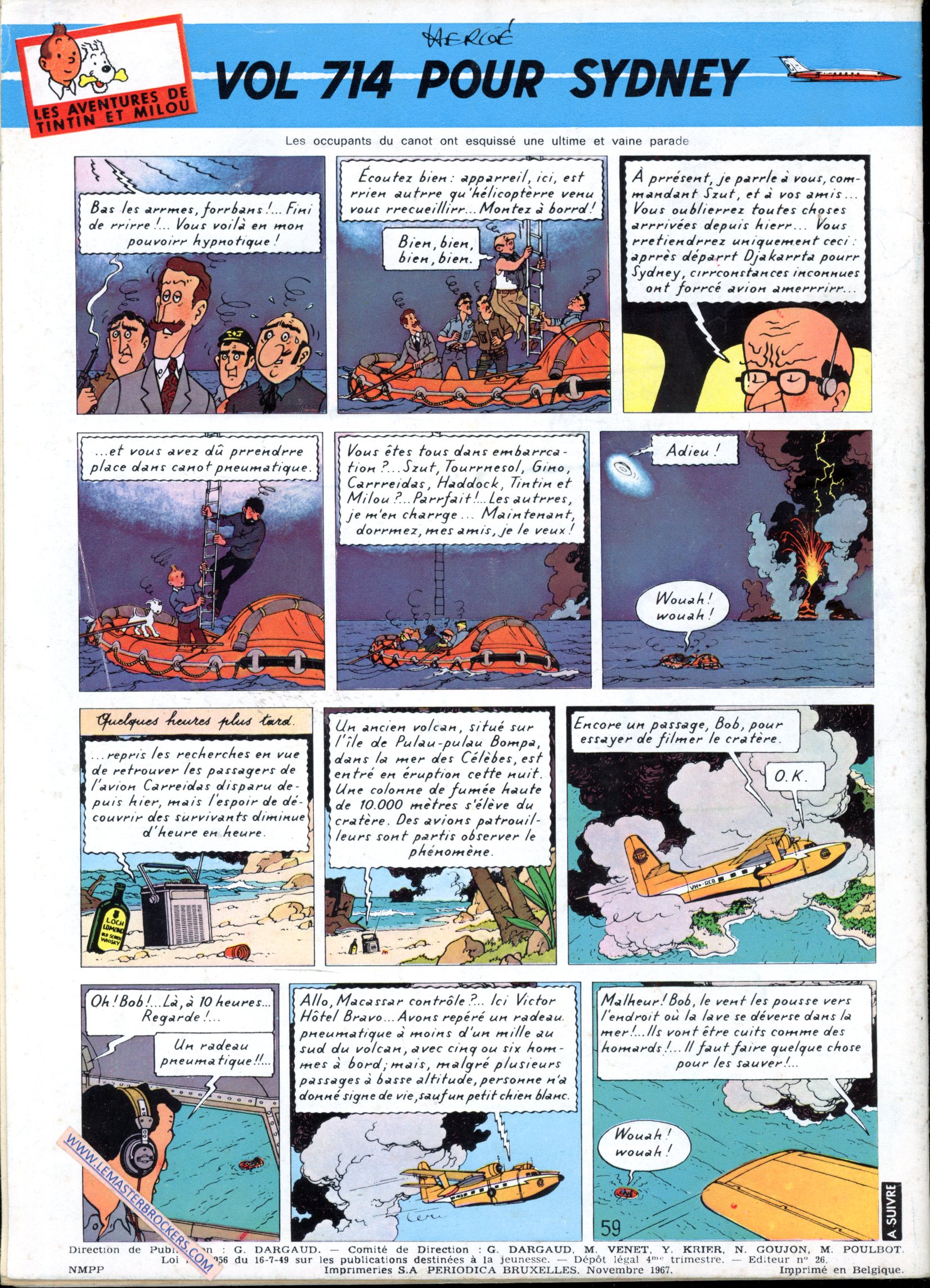 JOURNAL TINTIN N° 994 DE 1967 ALIX LE TOMBEAU ETRUSQUE