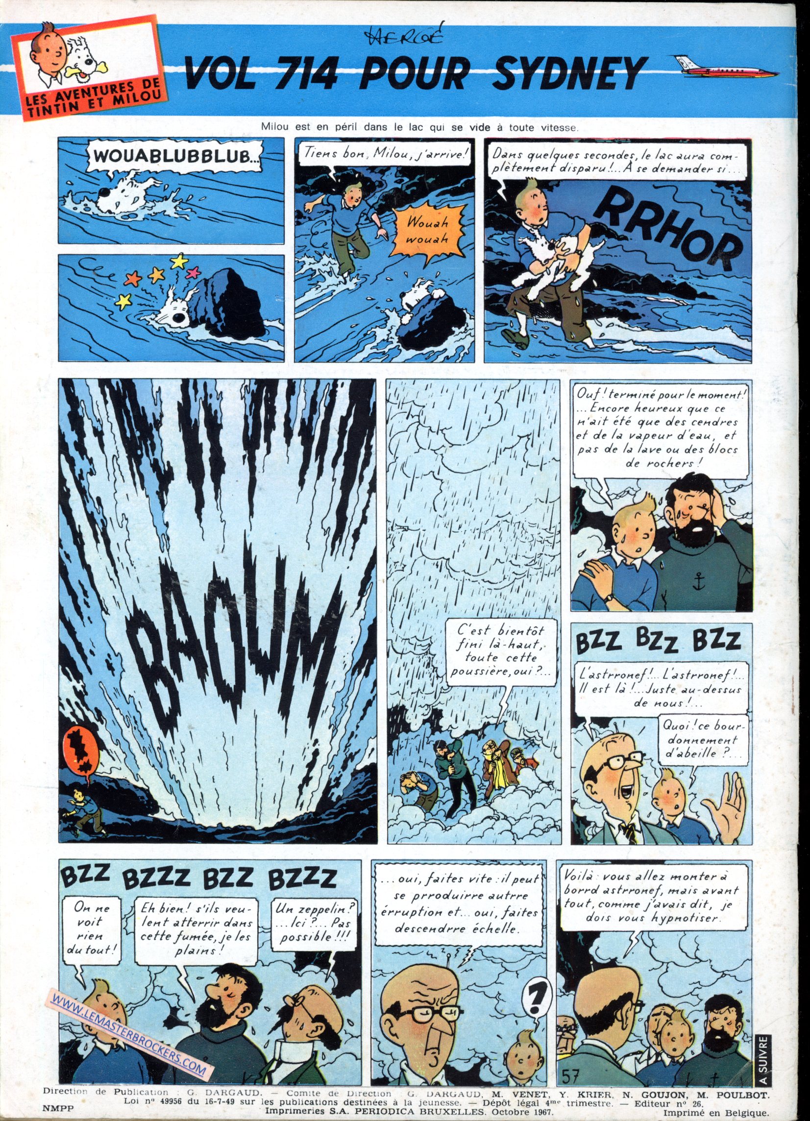 JOURNAL TINTIN 992 DE 1967 COUVERTURE RIC HOCHET
