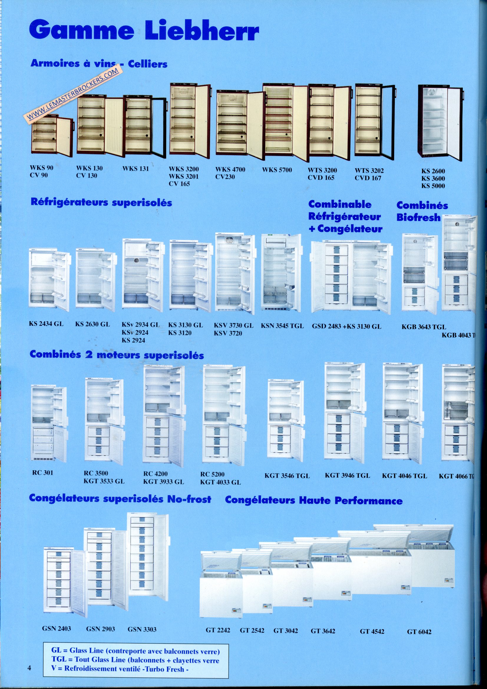 BROCHURE CATALOGUE LIEBHERR 1998