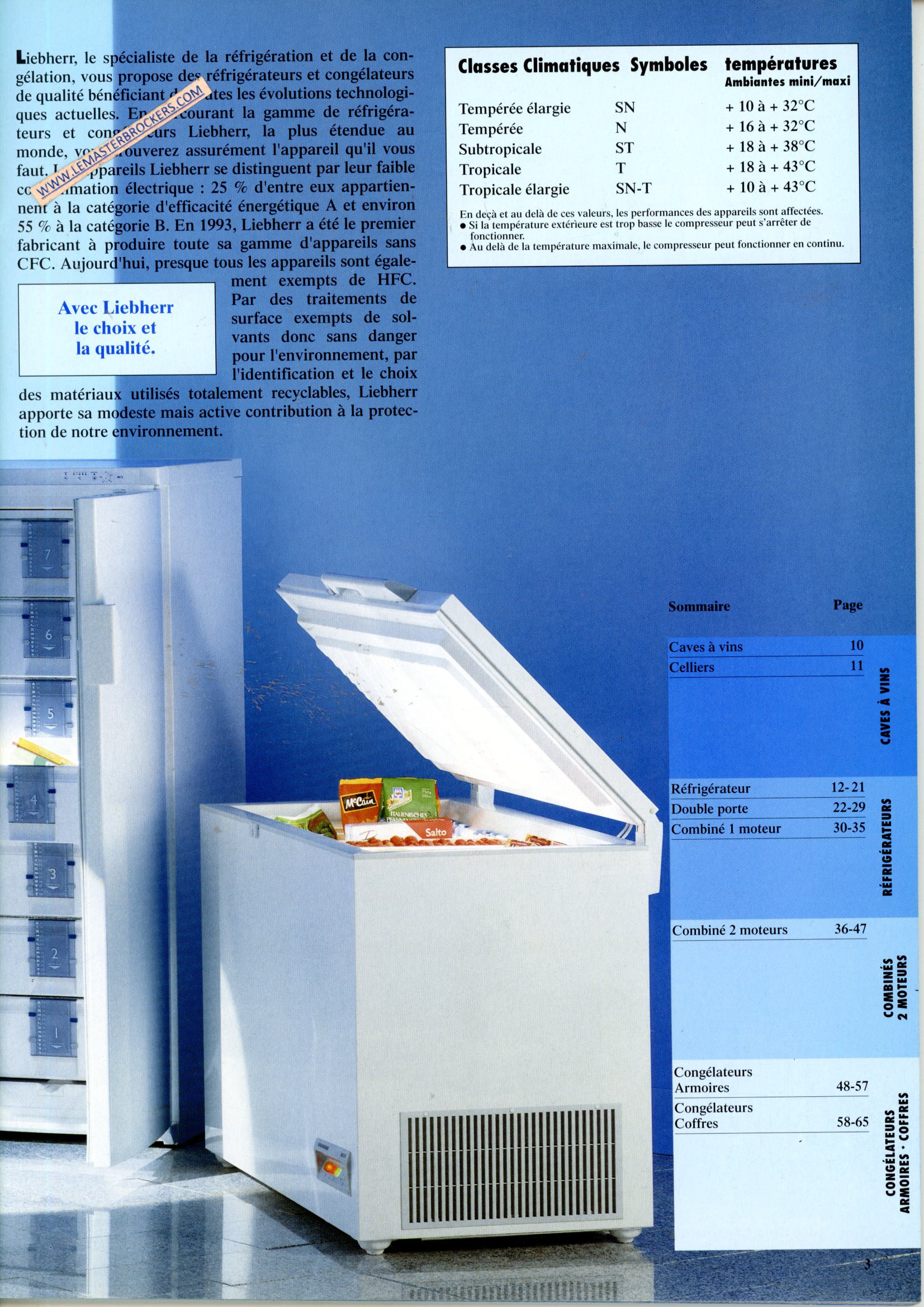 BROCHURE CATALOGUE LIEBHERR 1998