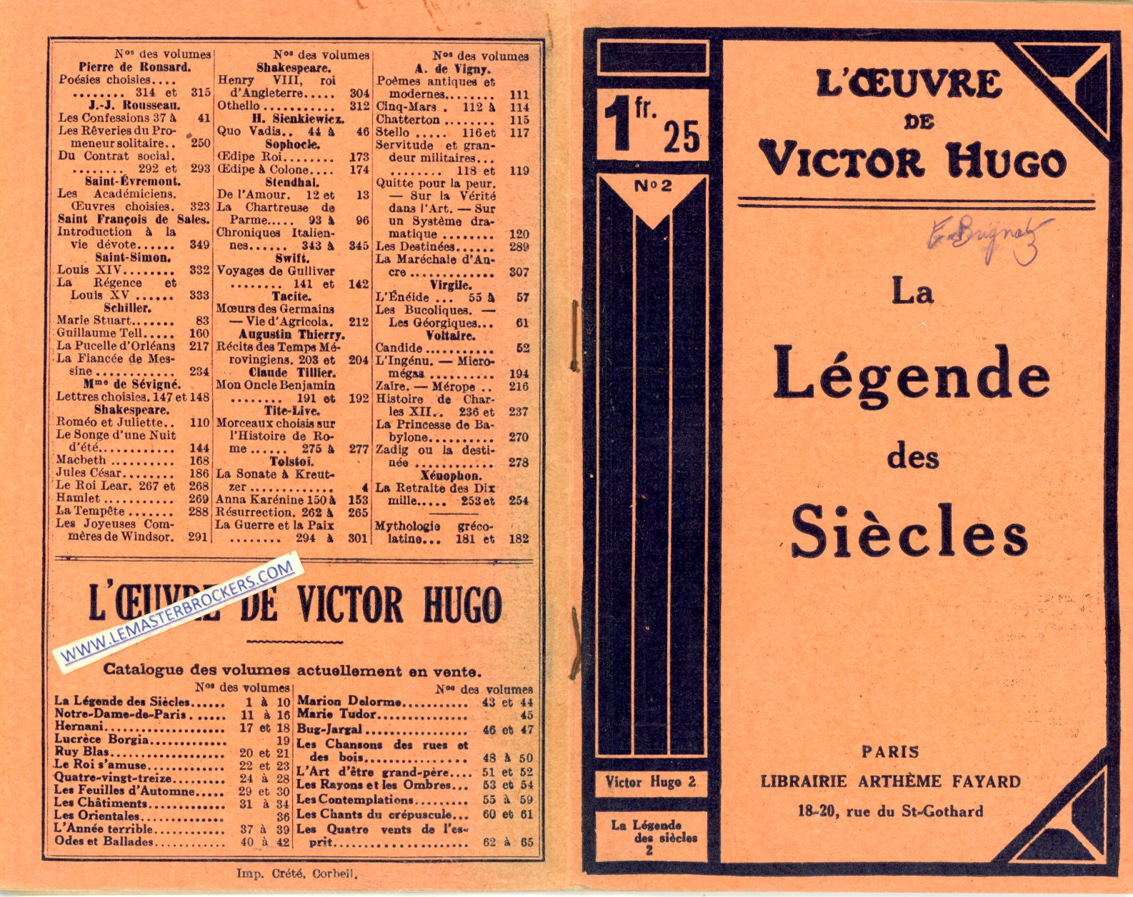 LA LEGENDE DES SIECLES - TOME 3 - VICTOR HUGO