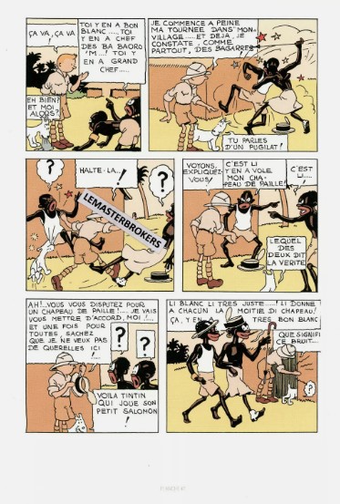 TINTIN AU CONGO PLANCHE 47 - LITHOGRAPHIE MOULINSART 2019