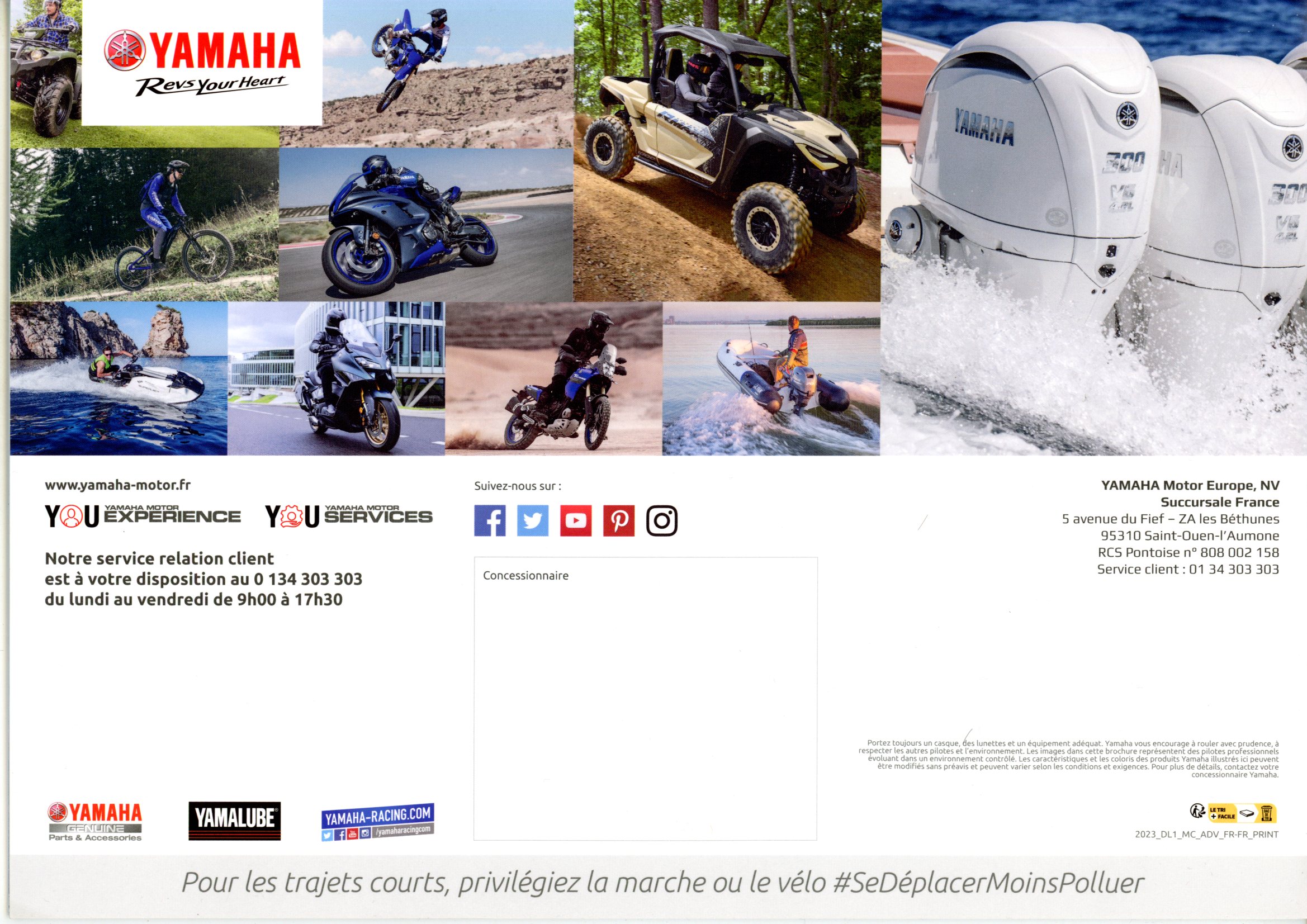 BROCHURE MOTO YAMAHA TÉNÉRÉ ADVENTURE 2023