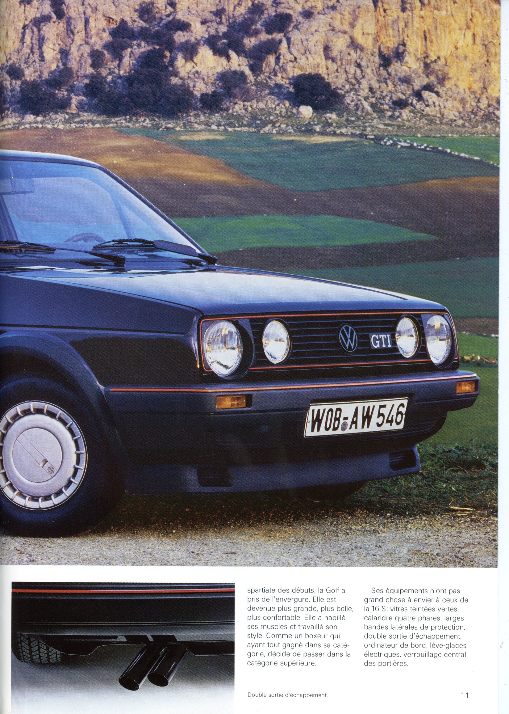 CATALOGUE VW VOLKSWAGEN GOLF GTI 16S
