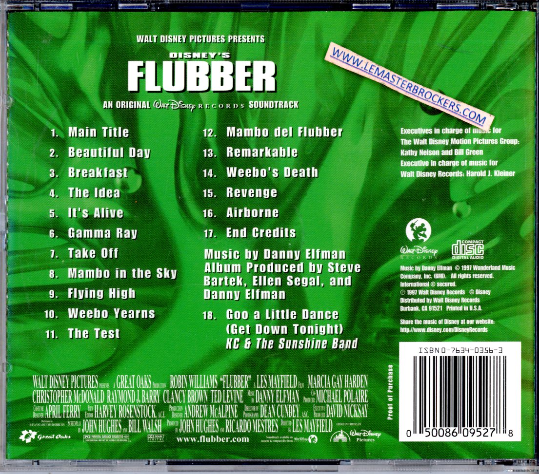 CD DISNEYS FLUBBER 050086095278