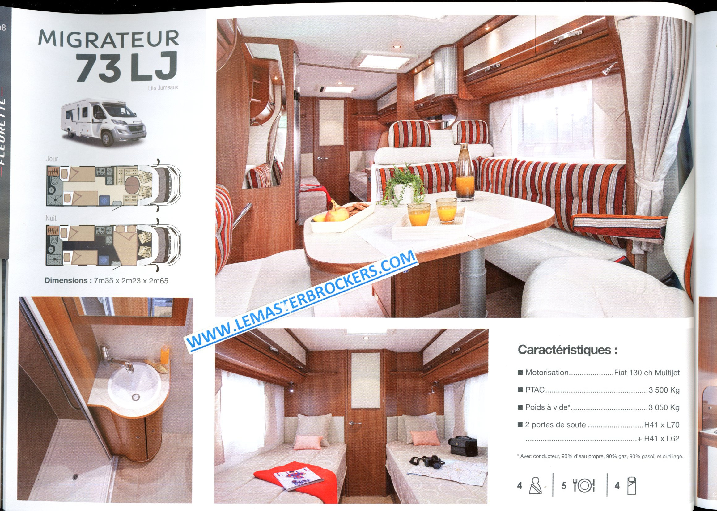 CATALOGUE CAMPING-CAR FLEURETTE MIGRATEUR 73LJ