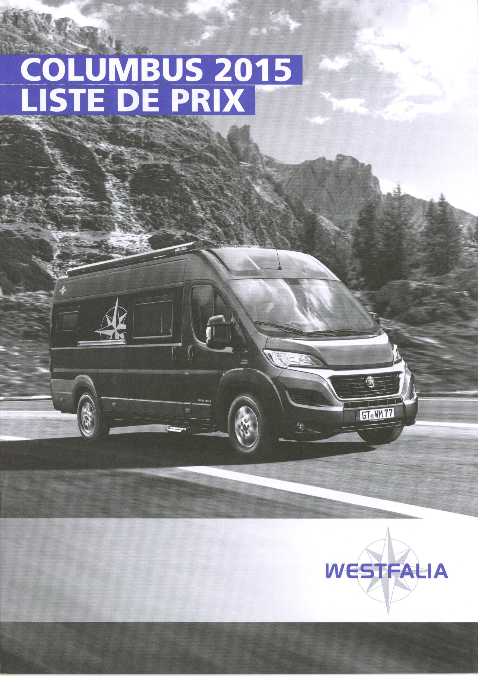 BROCHURE DES PRIX WESTFALIA COLUMBUS 2015