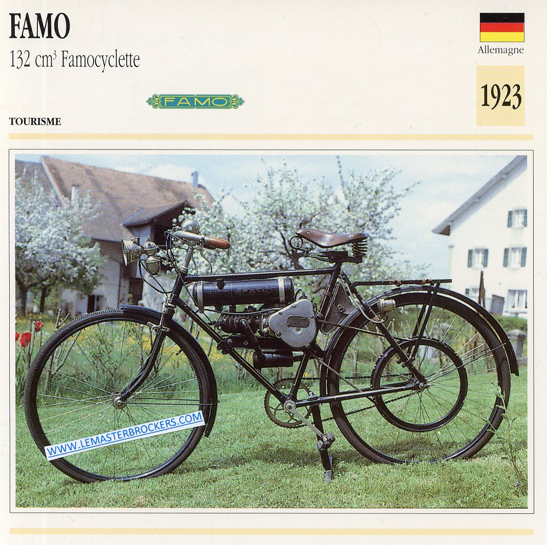 FICHE MOTO FAMO FAMOCYCLETTE 132cc