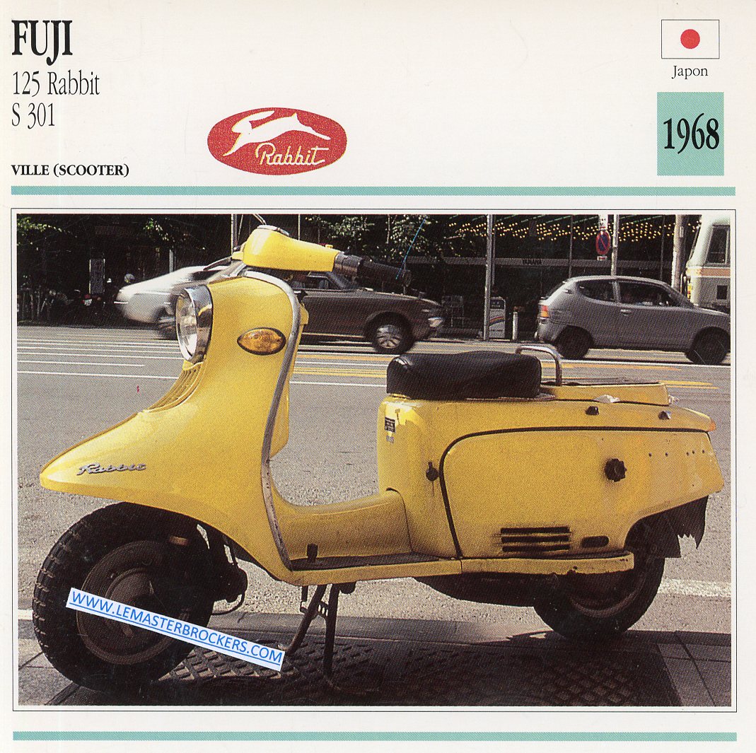 CARTE FICHE SCOOTER FUJI 125 RABBIT S301