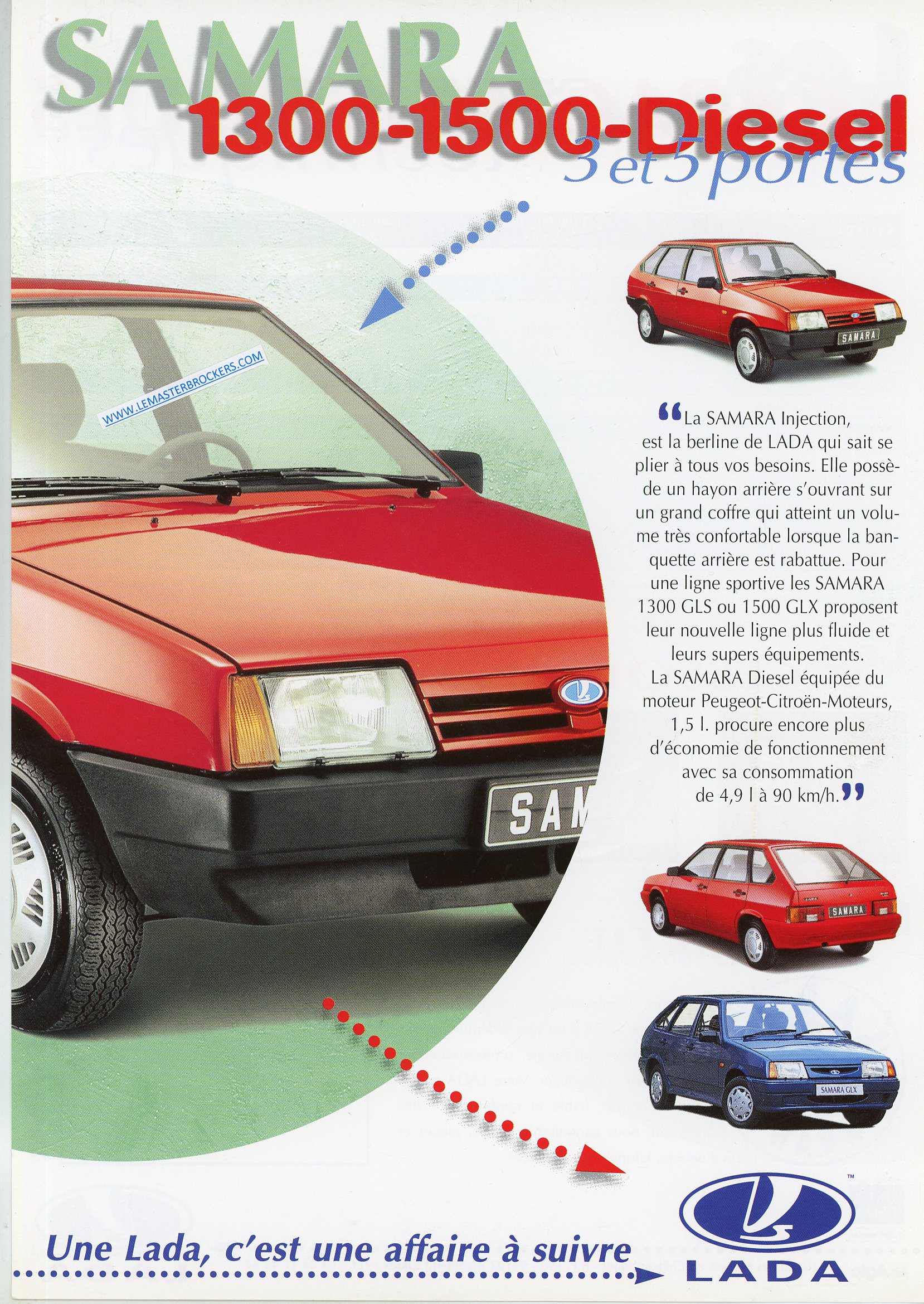 BROCHURE LADA SAMARA 1300 1500 DIESEL