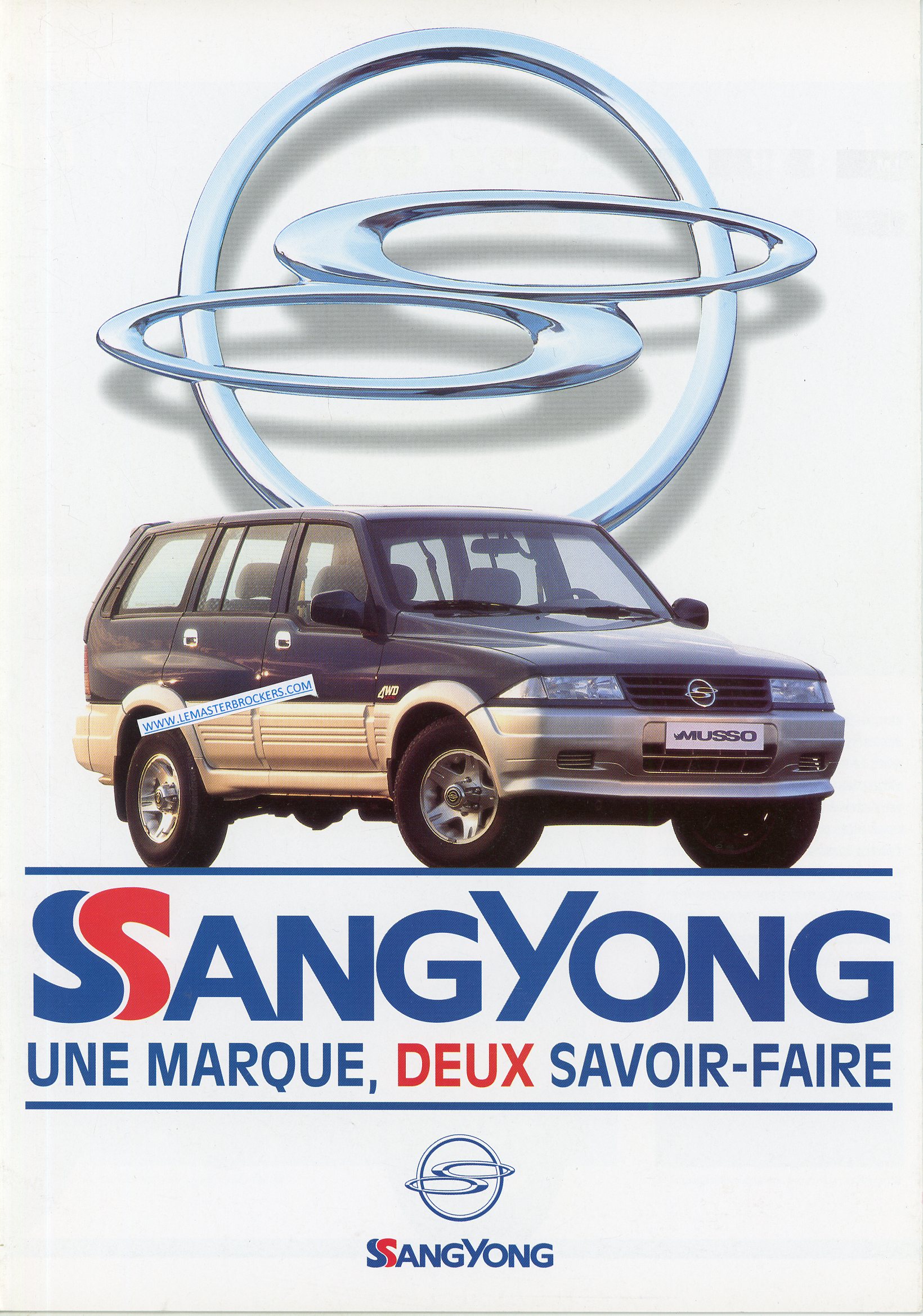 BROCHURE SSANGYONG MUSSO - MOTORISE PAR MERCEDES