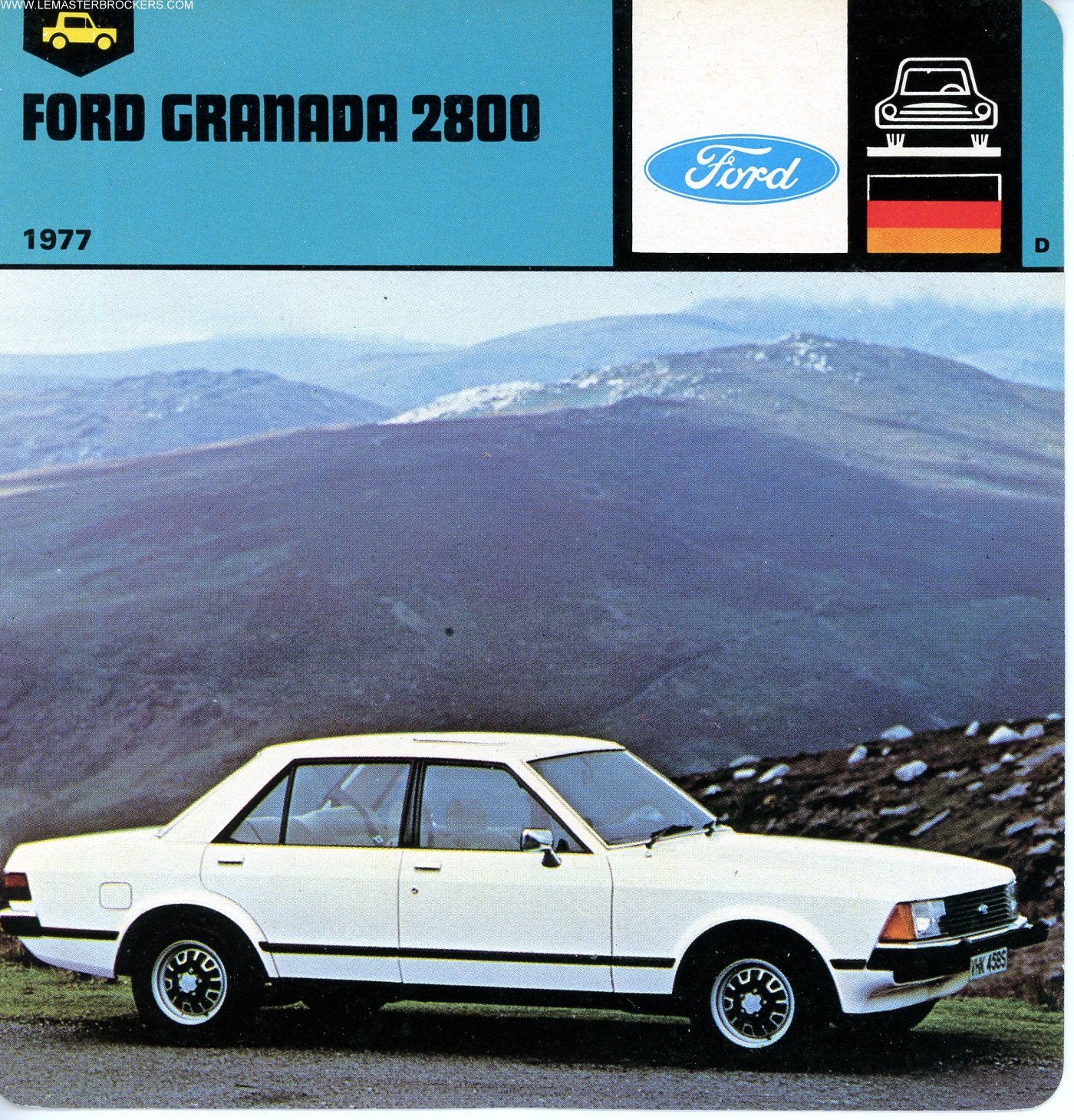 FORD GRANADA 2800-CARS-CARD-PICTURE-LEMASTERBROCKERS