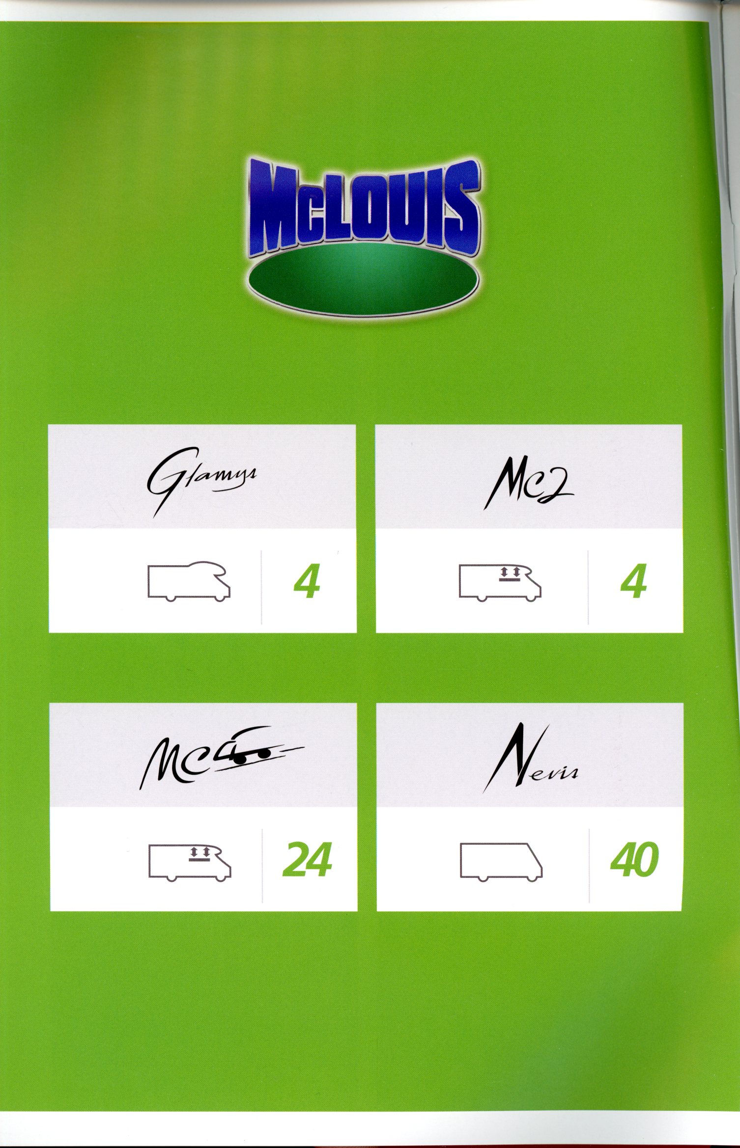 CATALOGUE CAMPING-CARS McLOUIS 2015