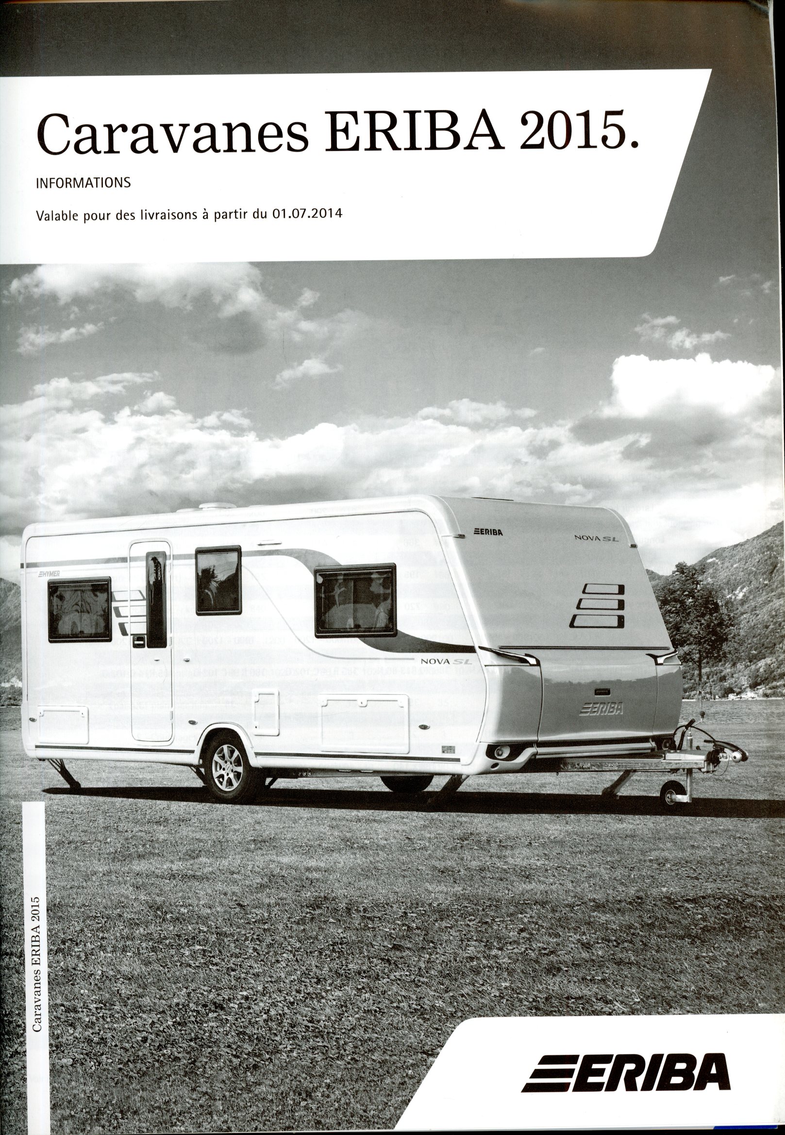 CATALOGUE CARAVANES ERIBA 2015