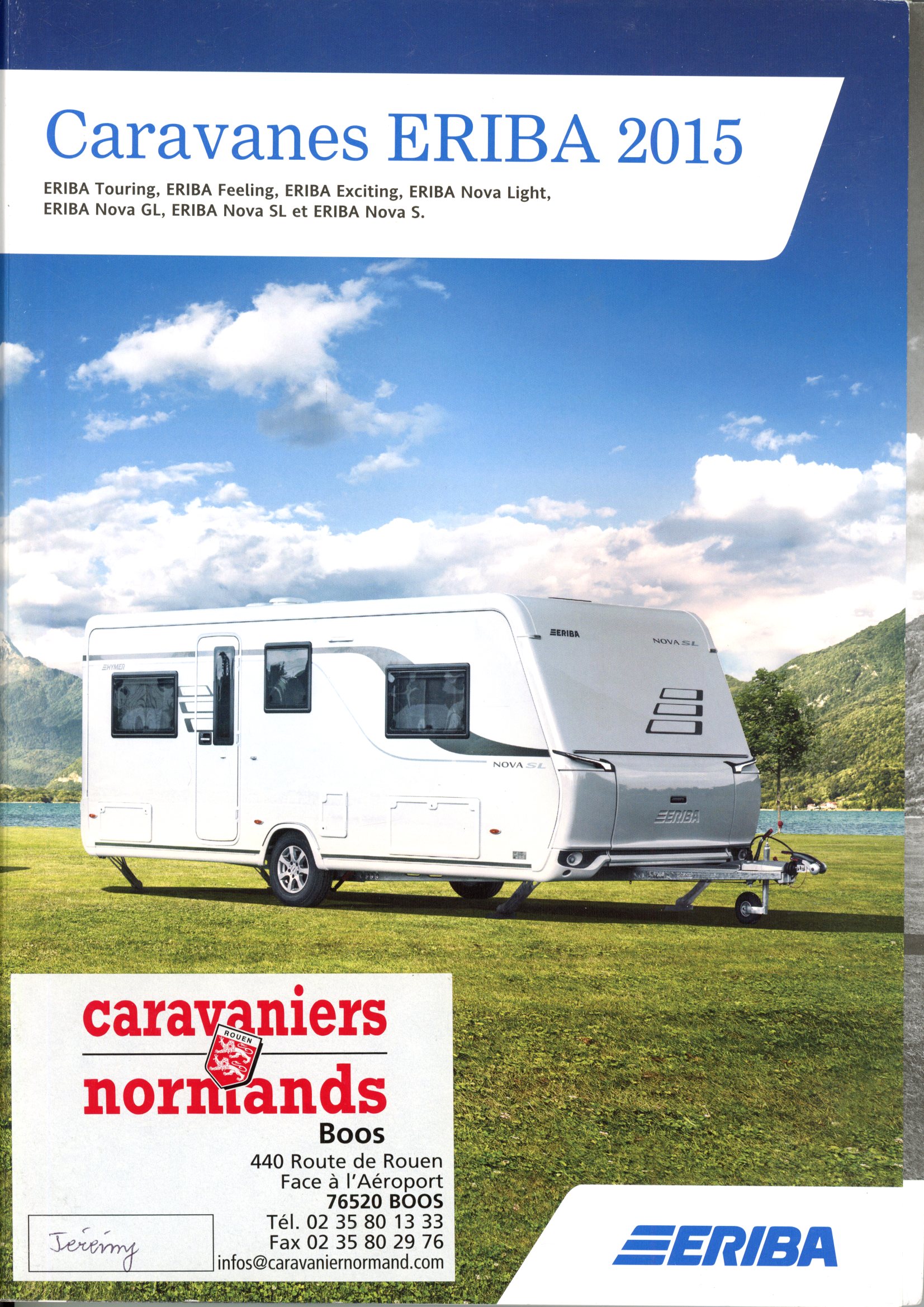 CATALOGUE CARAVANES ERIBA 2015