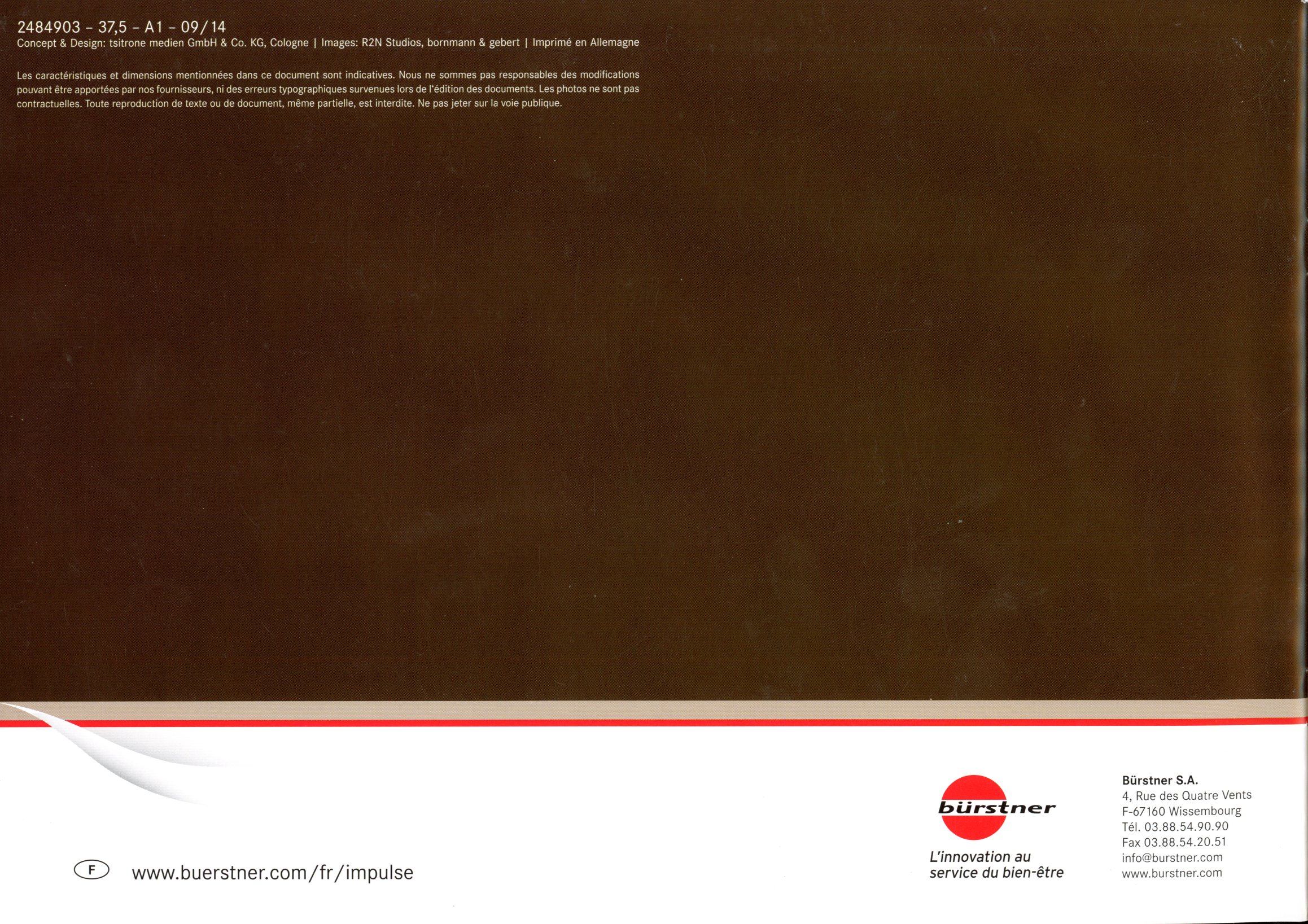 BROCHURE BURSTNER EDITIONS SPECIAL IMPULSE