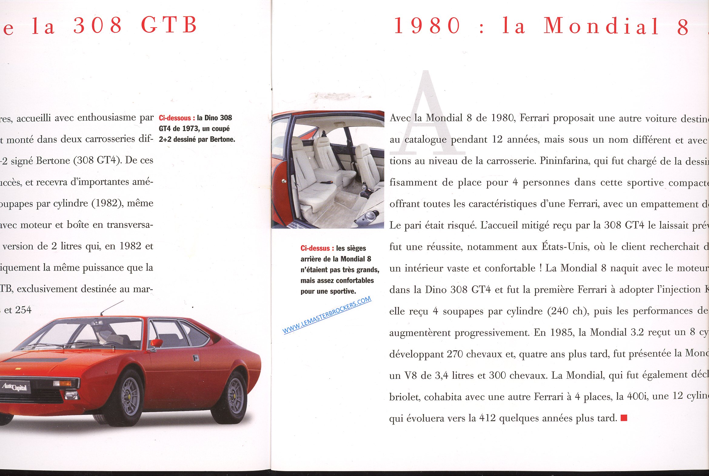 CATALOGUE FERRARI LES MOTEUR ARRIERE 1967-2004
