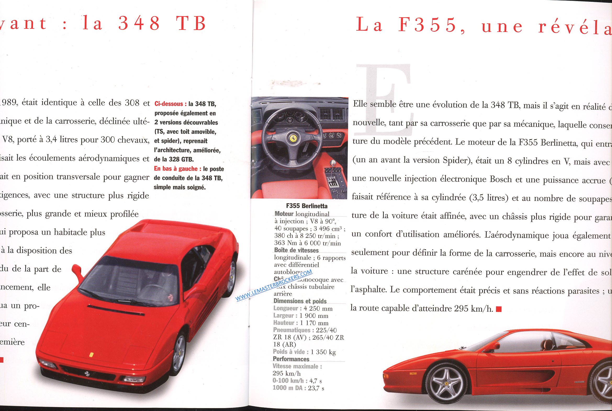 CATALOGUE FERRARI LES MOTEUR ARRIERE 1967-2004